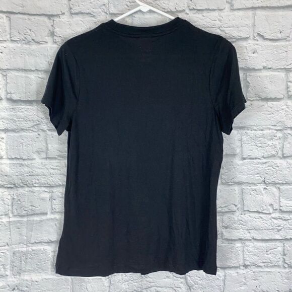 A new day graphic print short sleeve Crewneck shirt black sz small - Picture 5 of 5